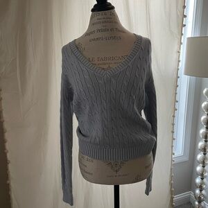 Brandy Melville Cable Knit Sweater - Baby Blue